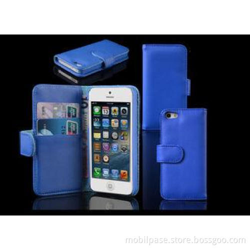 Goatskin PU Wallet Apple iPhone Leather Cases with Multi Co